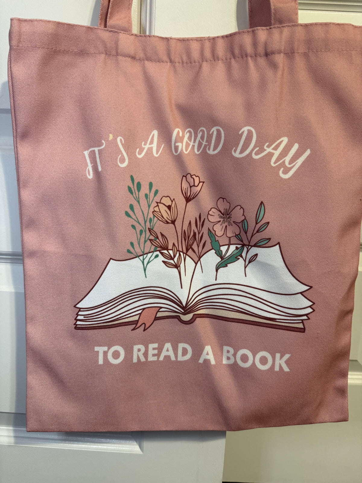 It's a Good Day Canvas Book Tote