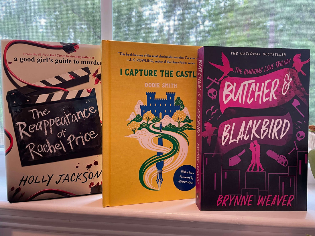 Berry Bookish Sisters June 2024 book picks – Butcher and Blackbird, The Reappearance of Rachel Price, I Capture the Castle