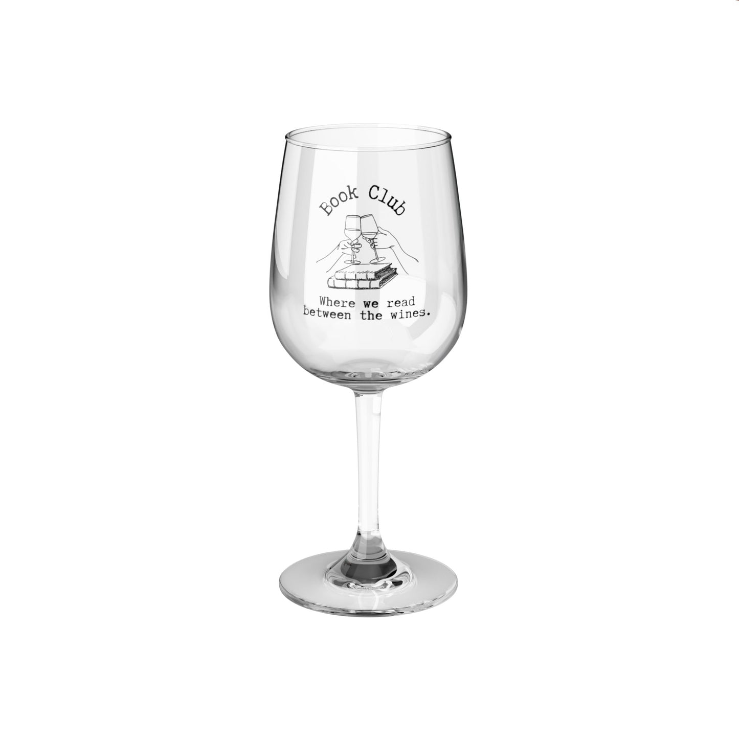 Book Club Wine Glass