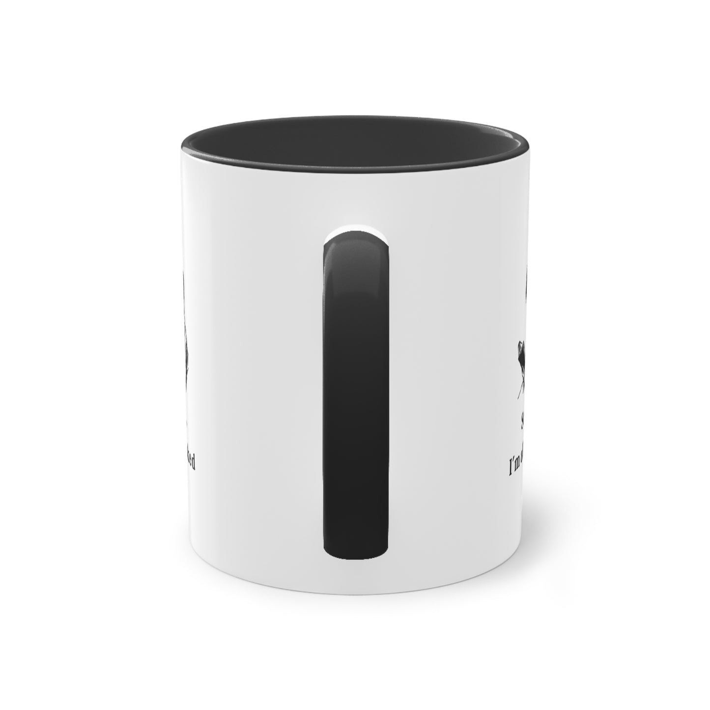 I'm All Booked Coffee Mug — Two-Tone 11oz Book Lover Mug