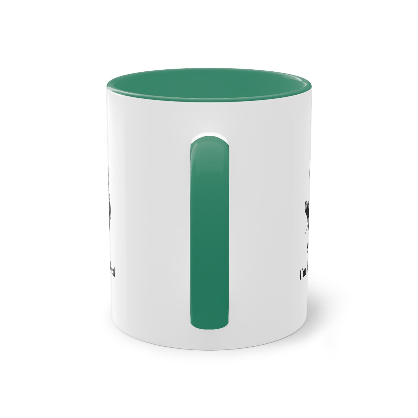 I'm All Booked Coffee Mug — Two-Tone 11oz Book Lover Mug