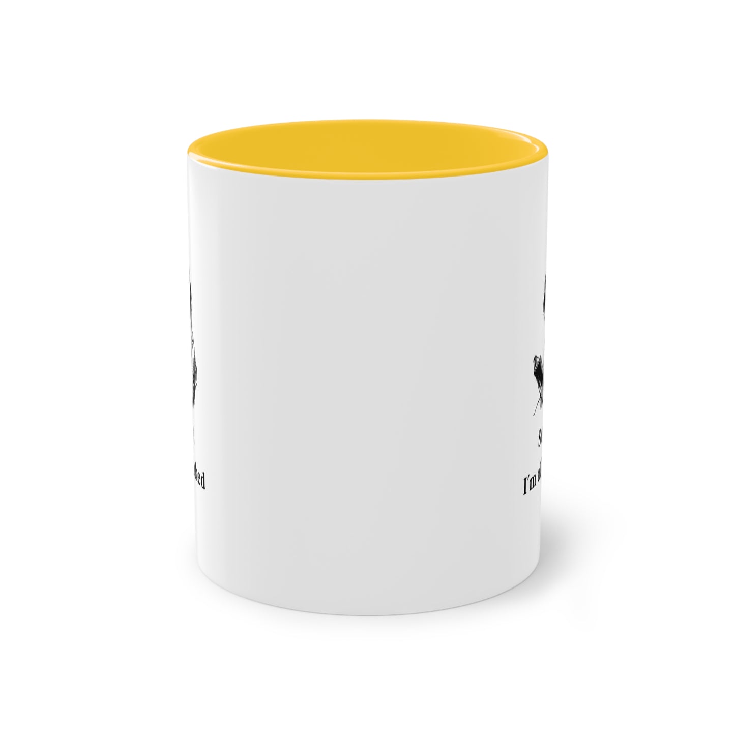I'm All Booked Coffee Mug — Two-Tone 11oz Book Lover Mug