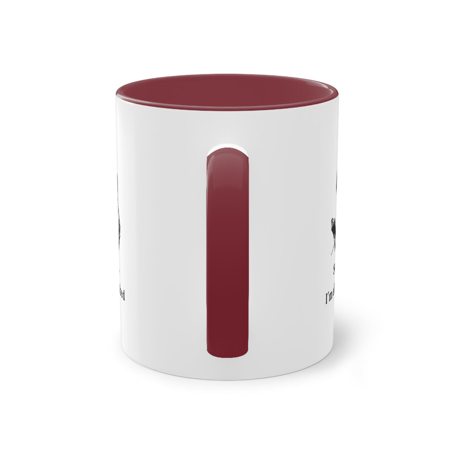 I'm All Booked Coffee Mug — Two-Tone 11oz Book Lover Mug