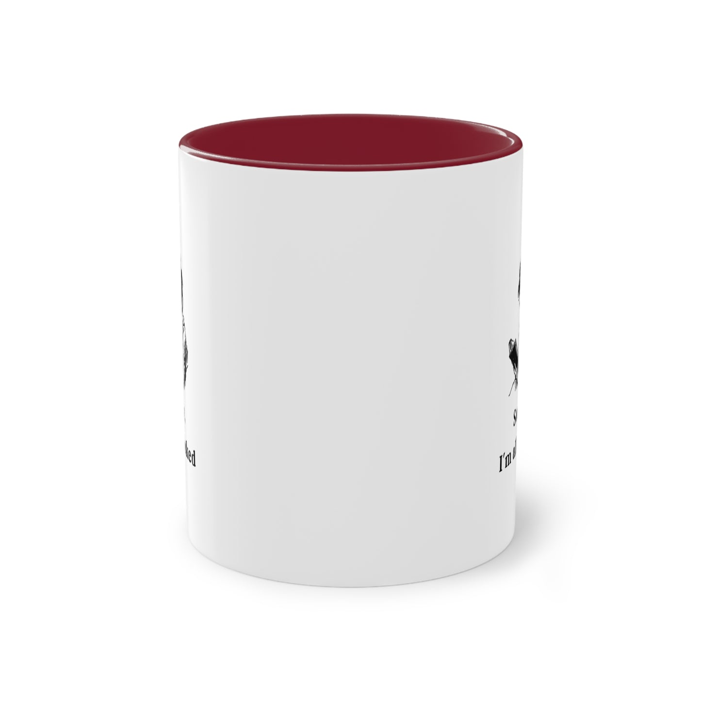 I'm All Booked Coffee Mug — Two-Tone 11oz Book Lover Mug