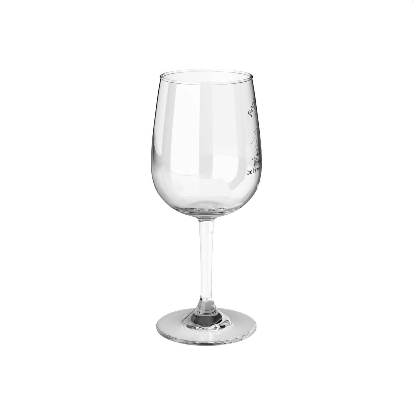 Book Club Wine Glass