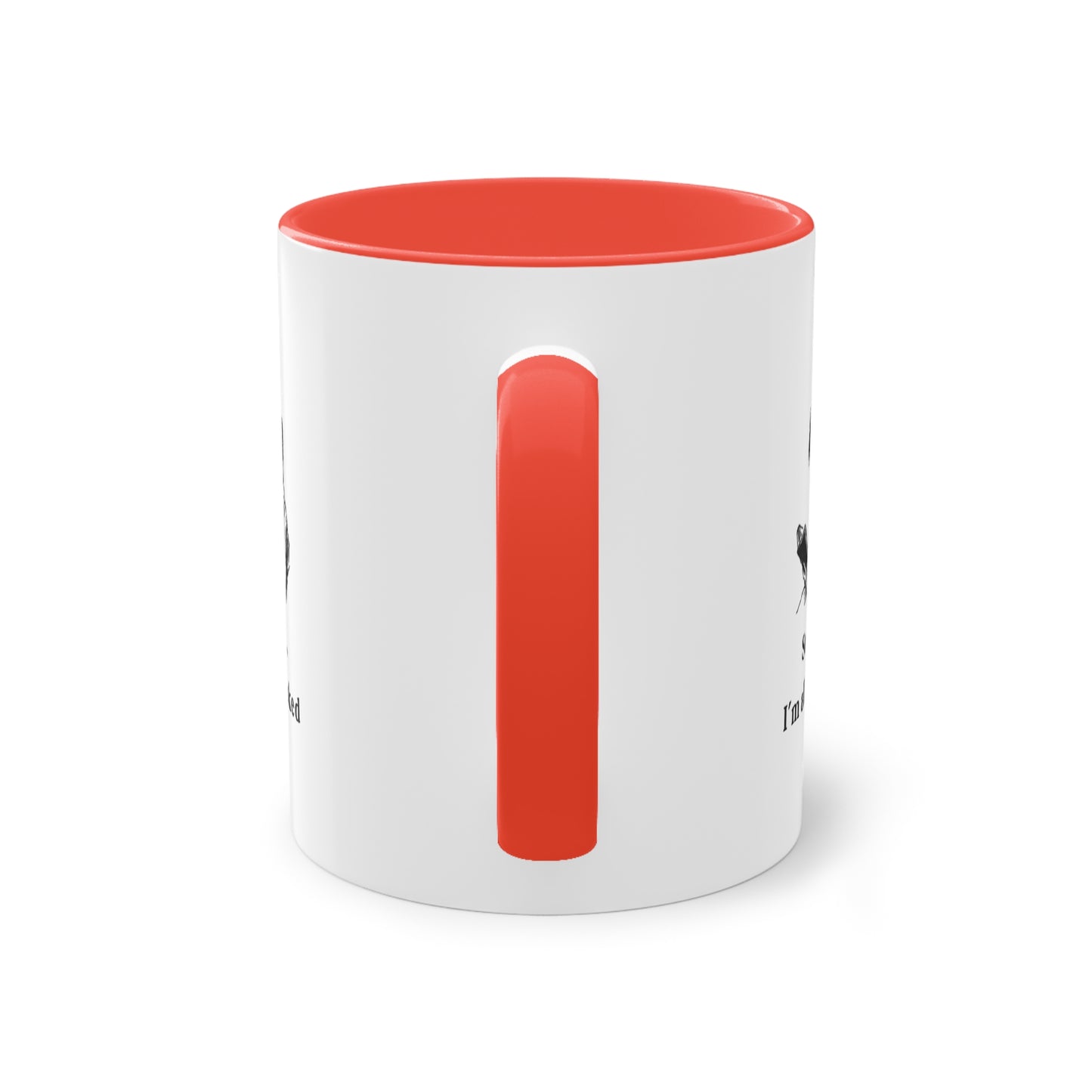 I'm All Booked Coffee Mug — Two-Tone 11oz Book Lover Mug