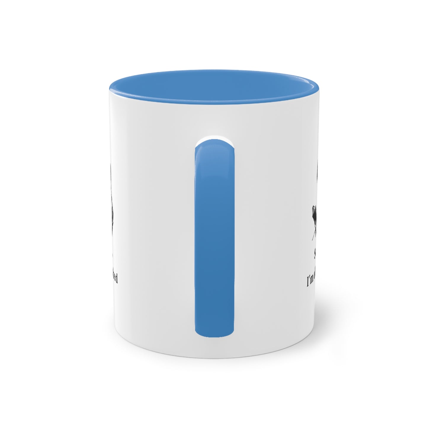 I'm All Booked Coffee Mug — Two-Tone 11oz Book Lover Mug