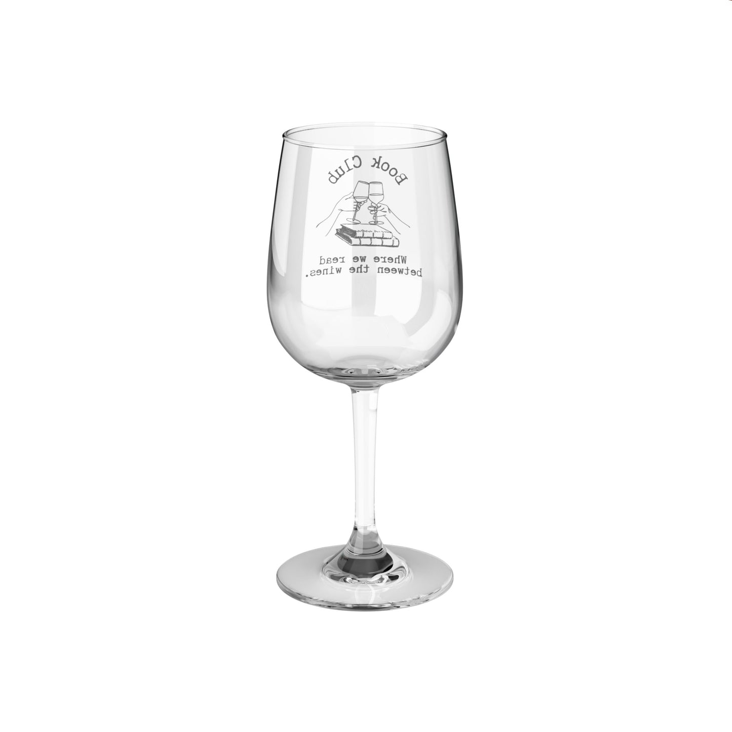 Book Club Wine Glass