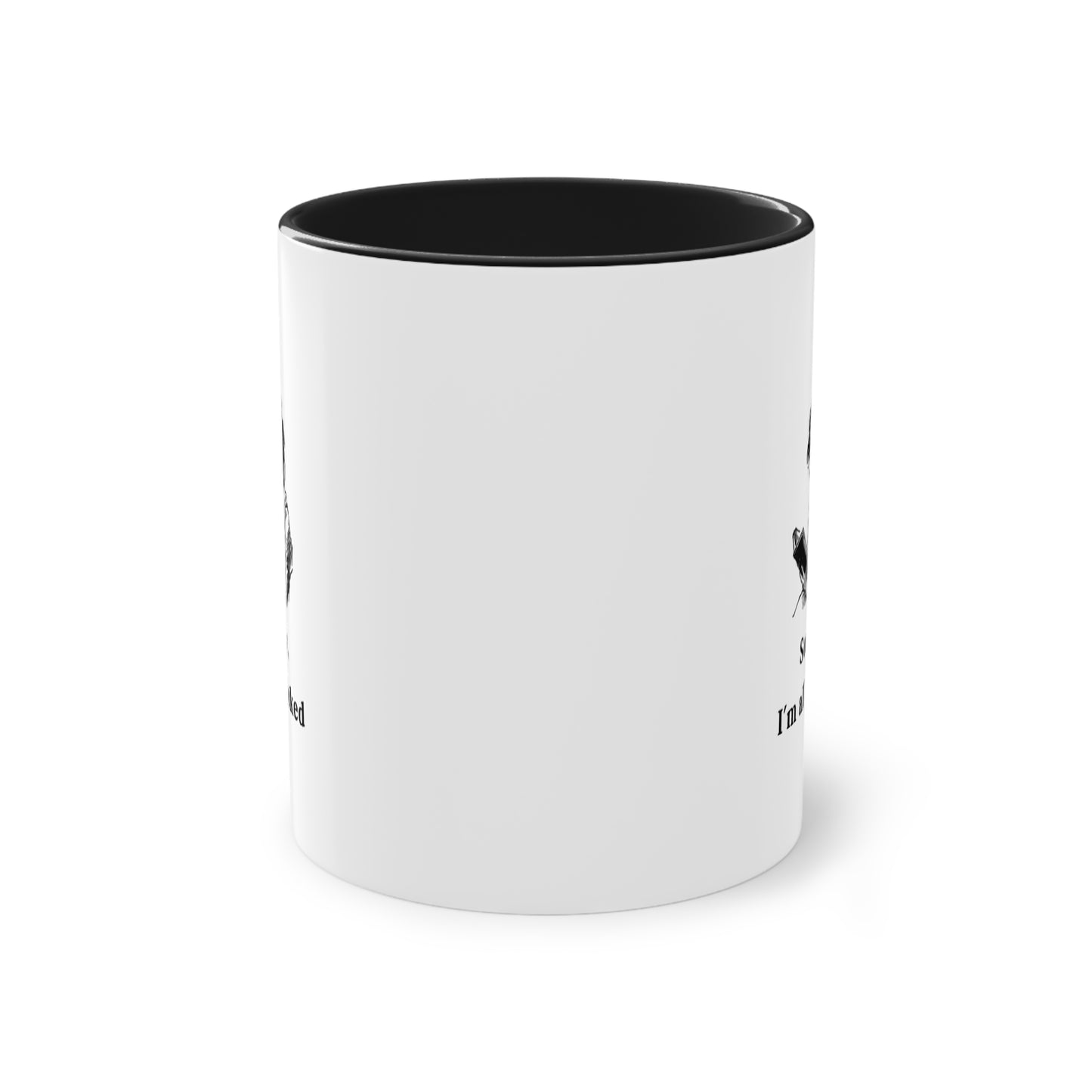 I'm All Booked Coffee Mug — Two-Tone 11oz Book Lover Mug