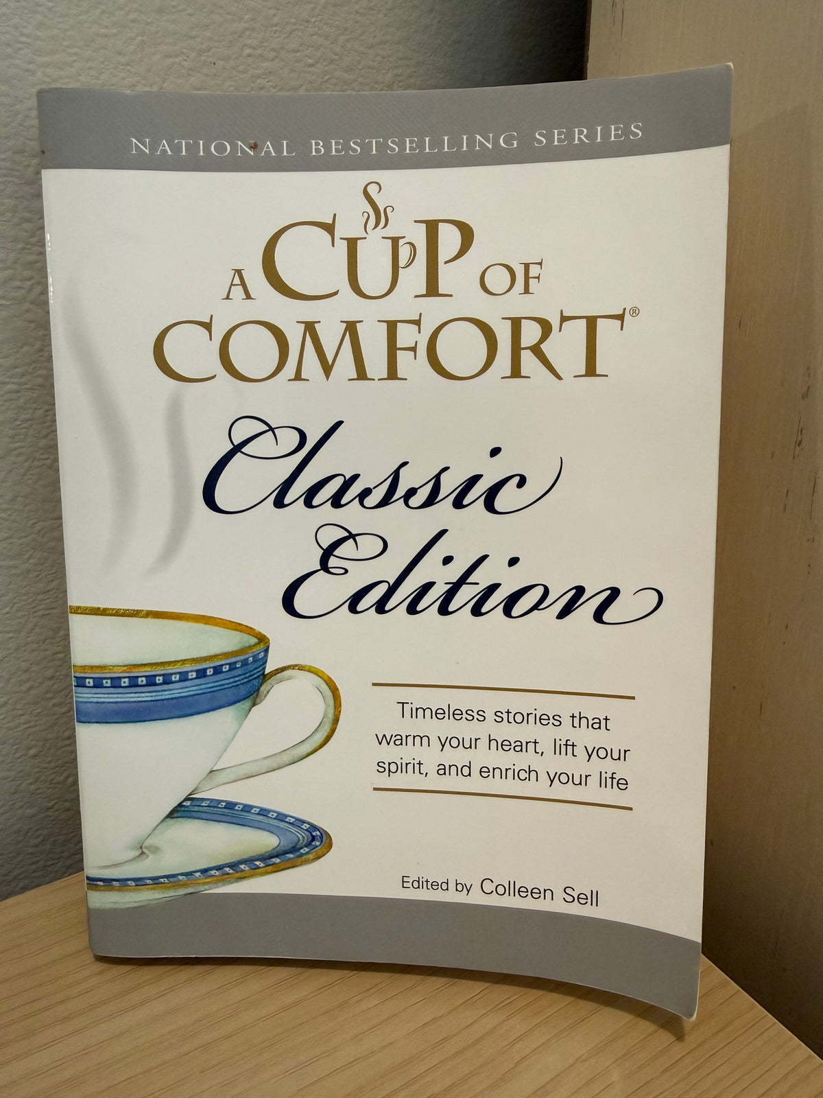 Coffee mug on cover