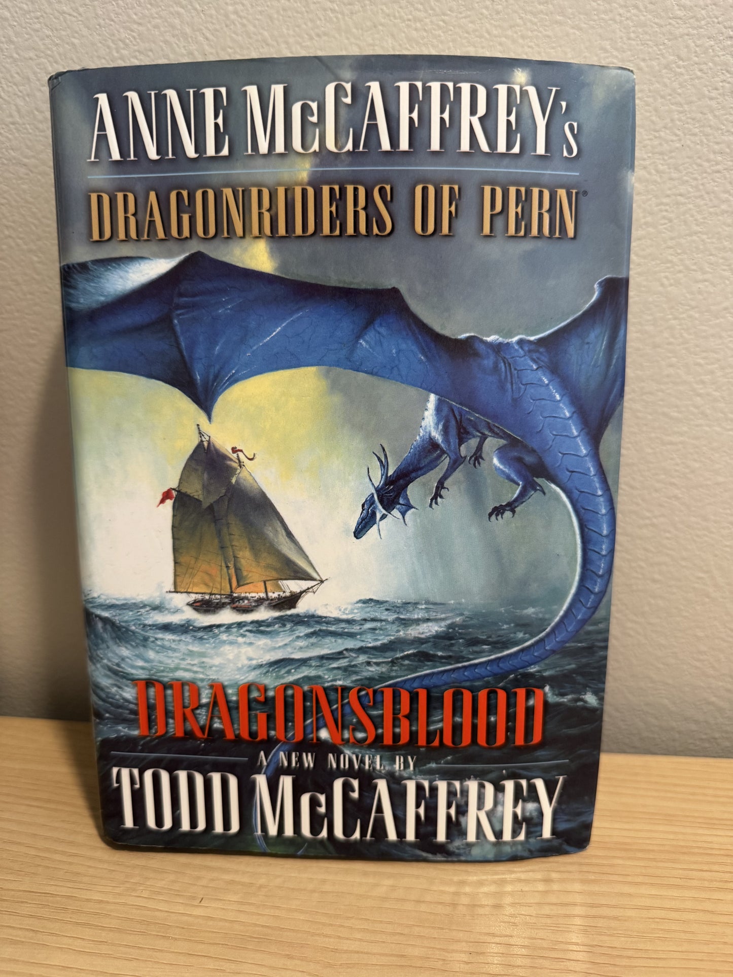 Cover with dragon on front and Dragonsblood written at the bottom.