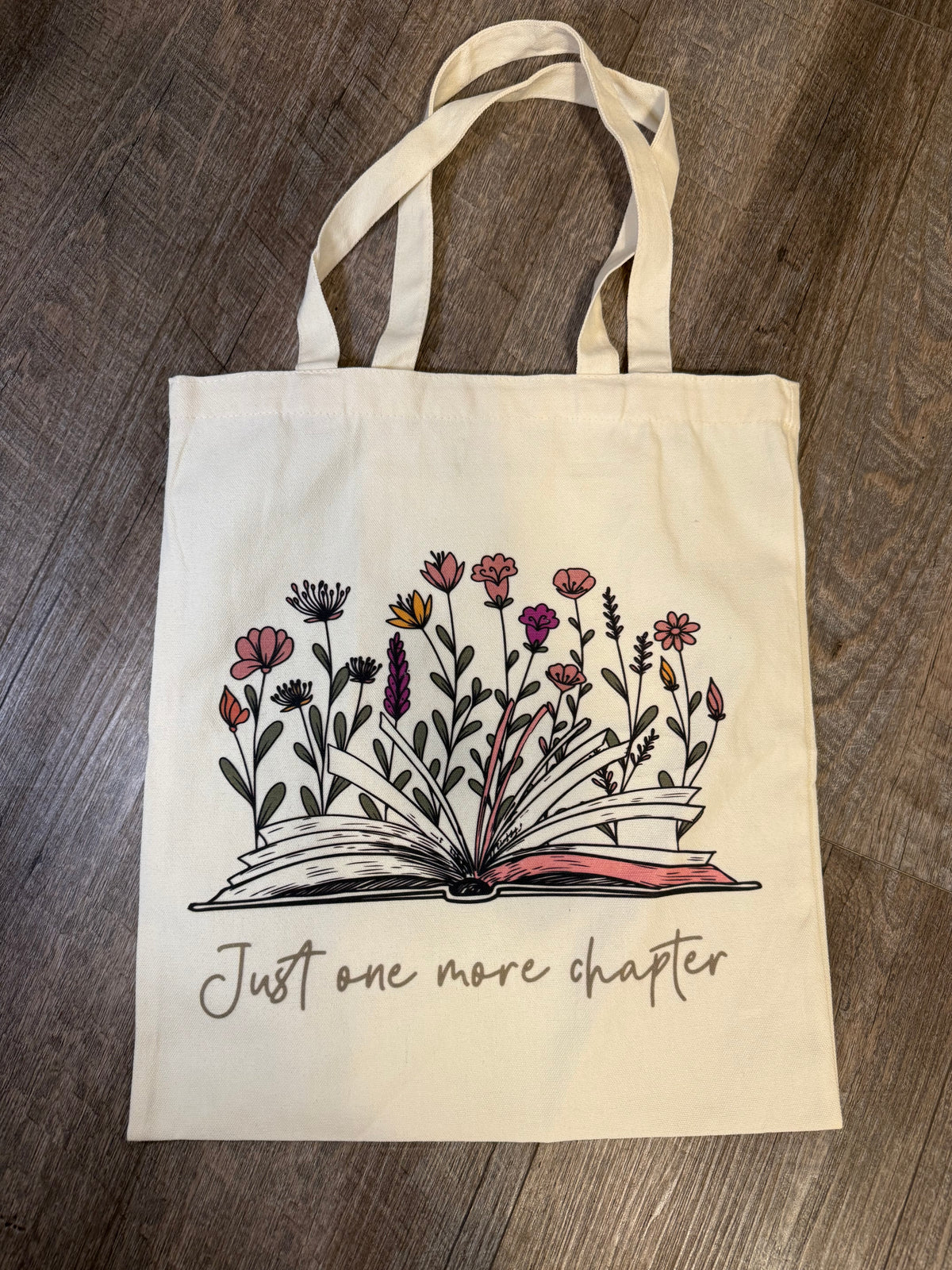 One More Chapter Canvas Book Tote