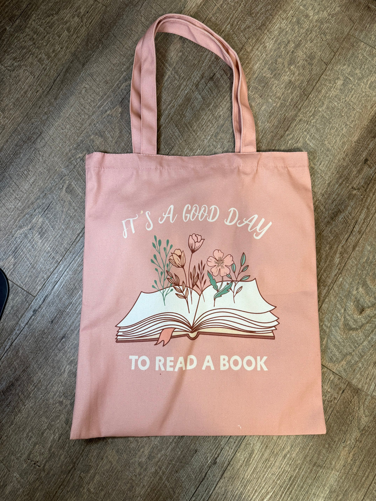 It's a Good Day Canvas Book Tote