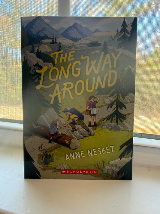 Book cover of 'The Long Way Round' by Anne Nesbet on a light background