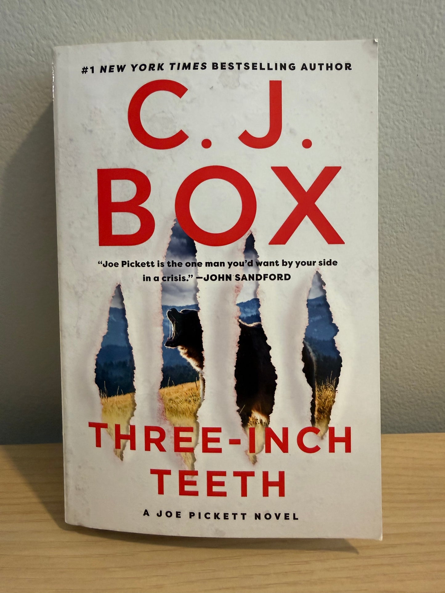 The book cover of 'Three-Inch Teeth' by C.J.