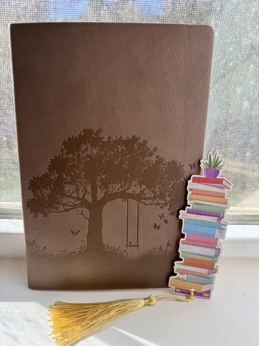 Journal & Wooden Bookmark Bundle